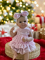 Детская кукла реборн силиконовая чтобы мыть голову для причесок большая Reborn виниловая мягкая младенец 45 см