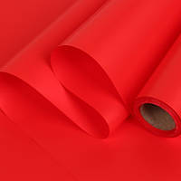 Калька однотонна в рулоні (0,6х20 м) 65 мкм, яскраво- червона