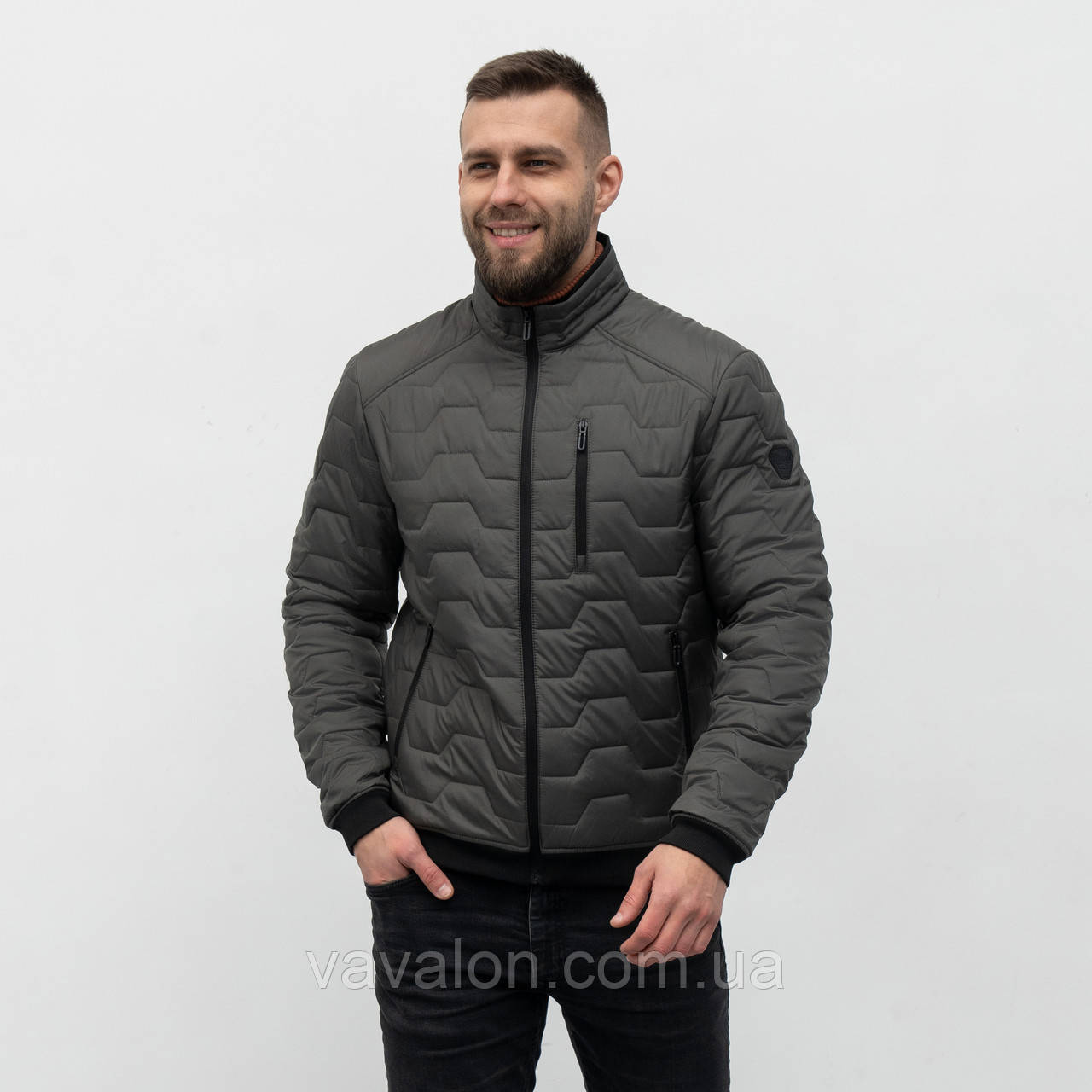 Куртка демісезонна Vavalon KD-36 Armygrey