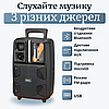 Портативна колонка караоке з мікрофоном бездротова велика з ручкою гучна Bluetooth Hoco, фото 4