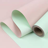 Калька двостороння в рулоні (0,6х8 м) 60 мкм, пудра/тіффані