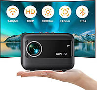 Міні-проектор Toptro TR25 з електрофокусом, 5G WiFi, Bluetooth, 13000 люмен, підтримка Full HD 1080P, ±40° вертикальна корекція,