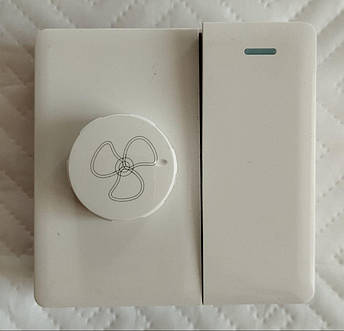 Регулятор обертів димер вентилятора classic plus білий, фото 1