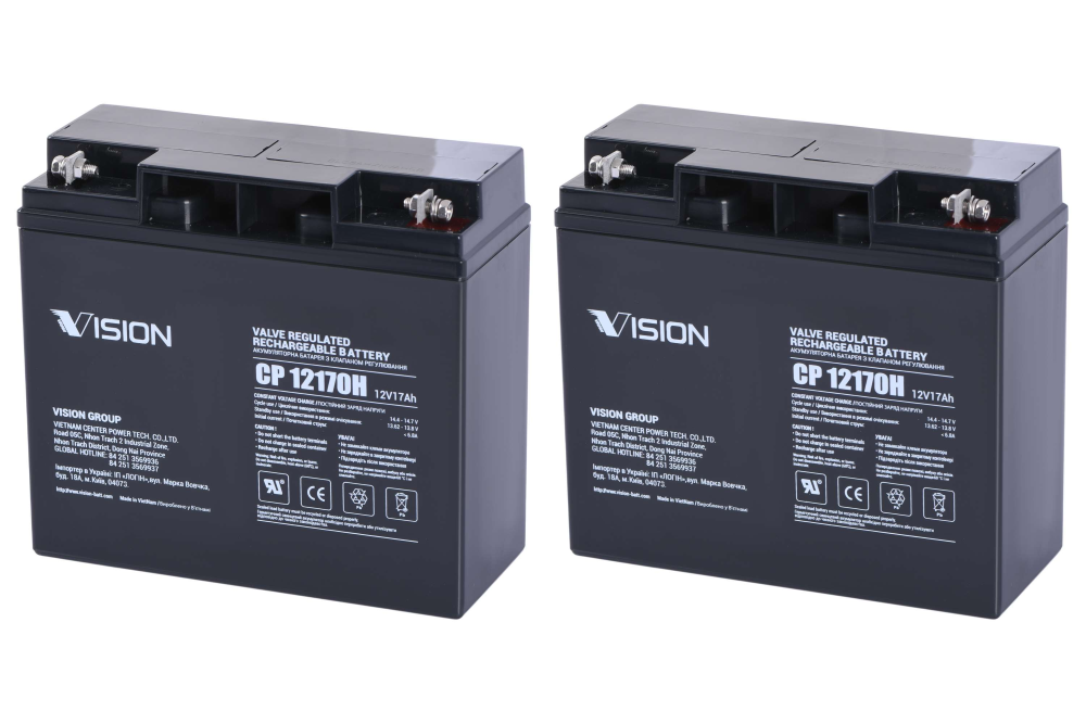 Акумулятор для ДБЖ/інвертора Vision CP 12 V 17 Ah AGM (CP12170H)