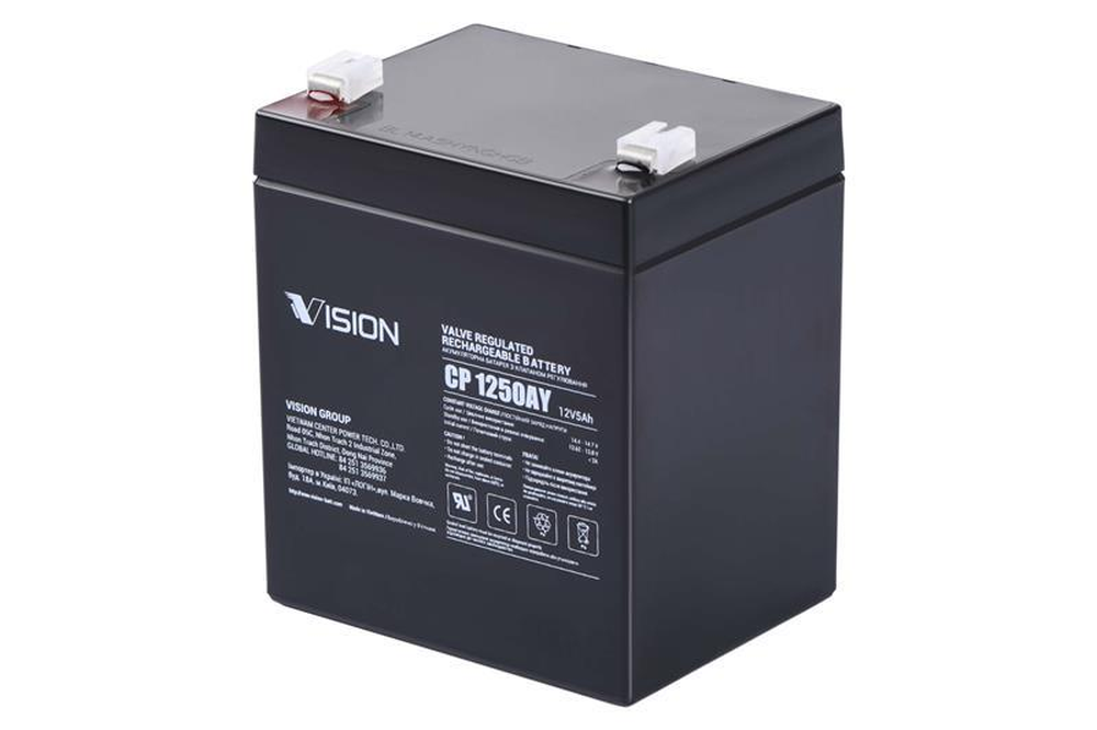 Акумулятор для ДБЖ/інвертора Vision CP 12 V 5 Ah AGM (CP1250A), фото 1