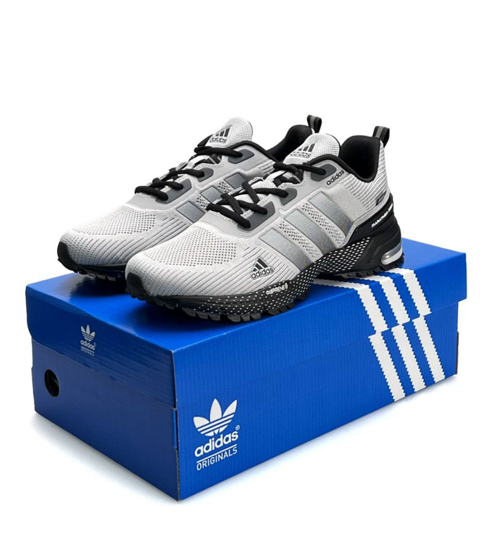 Чоловічі кросівки Adidas Marathon TR Адідас Маратон сірі легкі текстильні літні повсякденні весна
