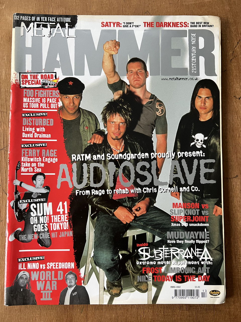 Американський музичний журнал Metal Hammer 2002 Audioslave