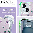 Чохол Spigen Cyrill UltraSheer MagSafe Ditsy Violet для iPhone 15, фото 6