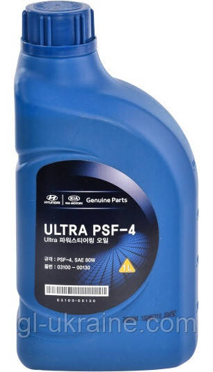 Рідина ГУР Hyundai/Kia/Mobis Ultra PSF-4 80W (зелена) 1л (03100-00130)