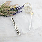 Прозора обкладинка для планера Срібло А6 діаметр 15мм KDP063, фото 3