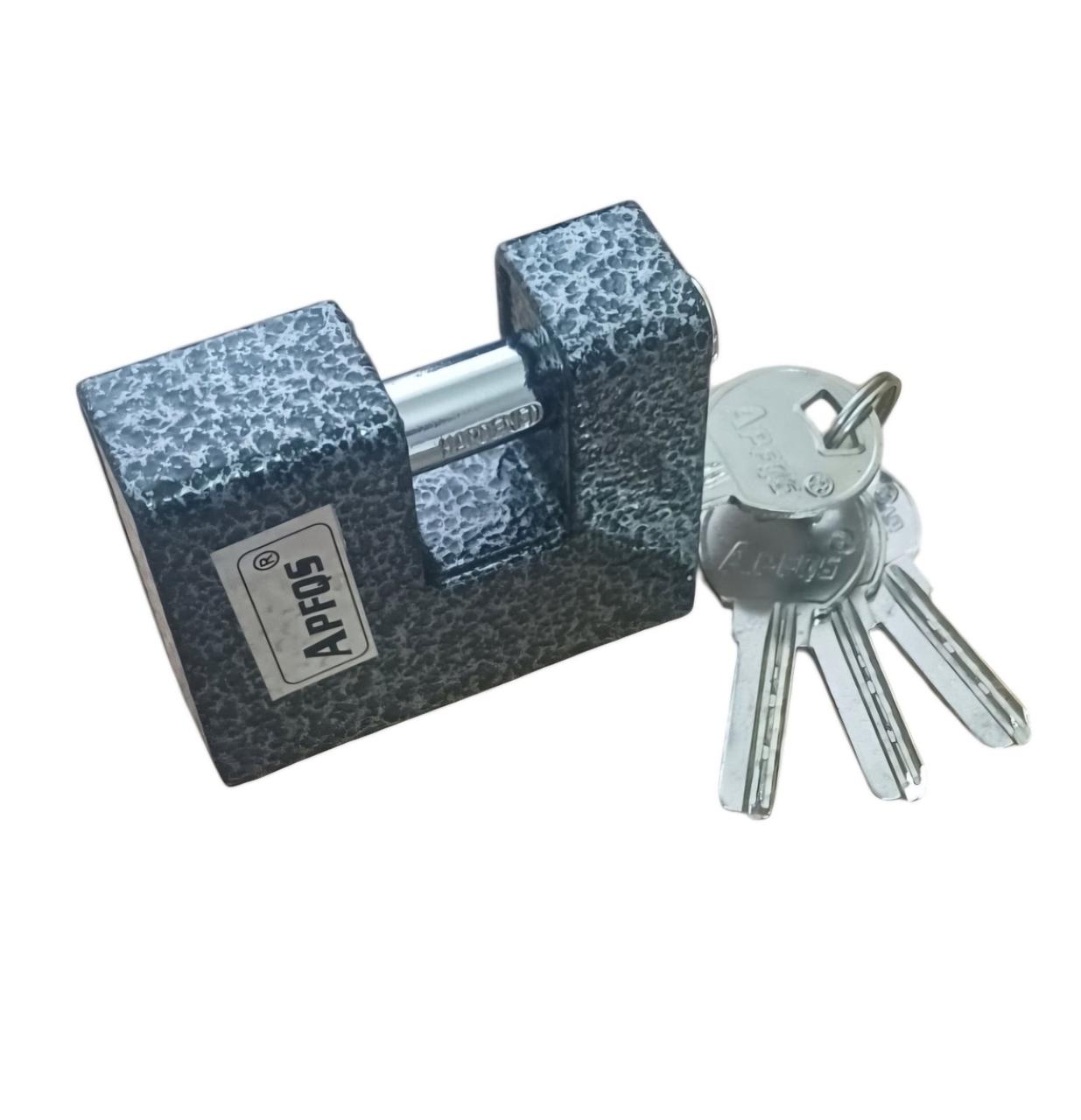 Замок навісний пешка комп'ютерний ключ 4шт молоткове фарбування 70мм