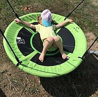 Дитяча гойдалка, Гойдалка гніздо для дому 100 см, Гойдалка дитяча для будинку підвісна, Гойдалка кругла підвісна