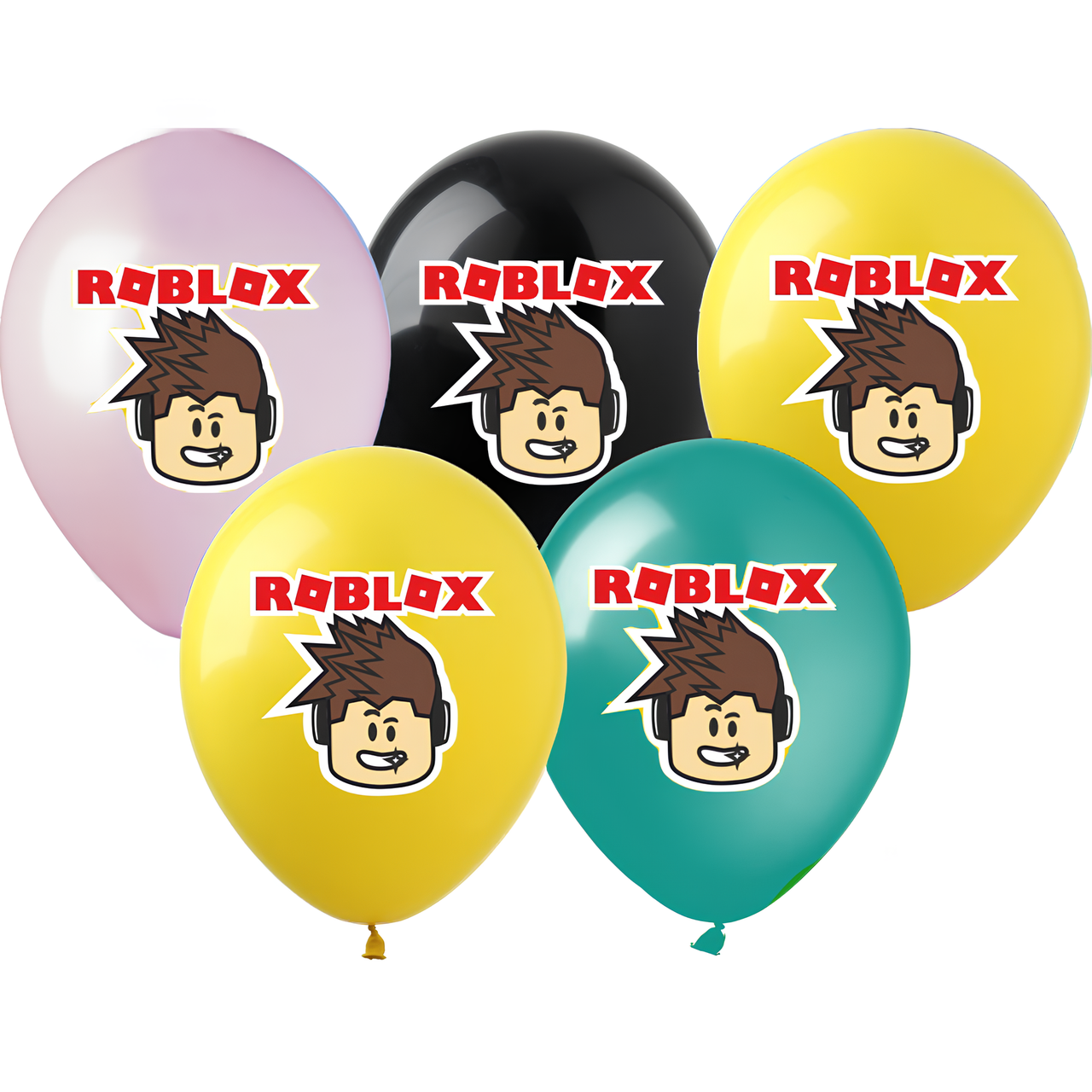 Повітряні кульки з написами Roblox 4 кольори | Поштучно
