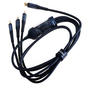 Кабель USB 100 W U83 3IN1 з екраном (SJ600USB01 — USAMS), фото 2