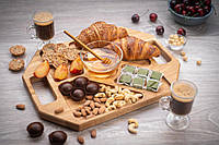 Піднос дерев'яний прямокутний на 5 нерівних секцій  деревина дуб   40х30 см