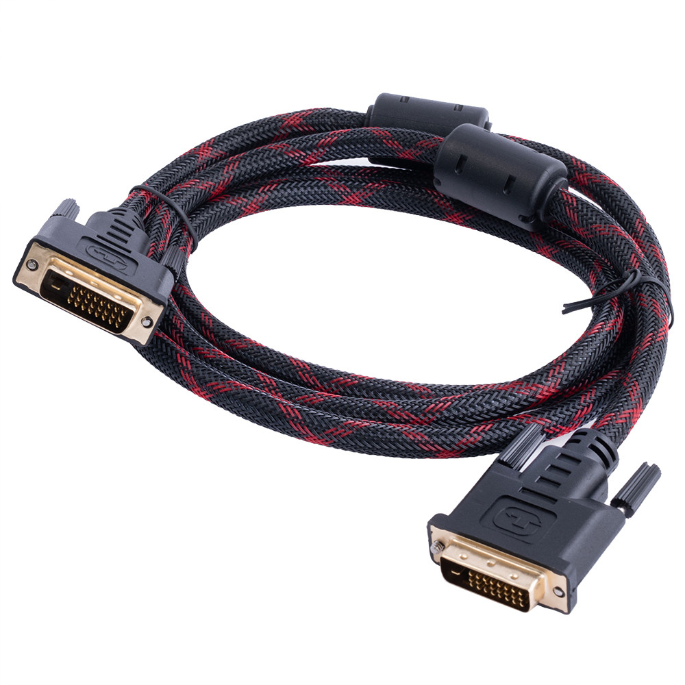 Кабель DVI 24+1 "папа" в DVI 24+1M "папа" 1,5M LJ
