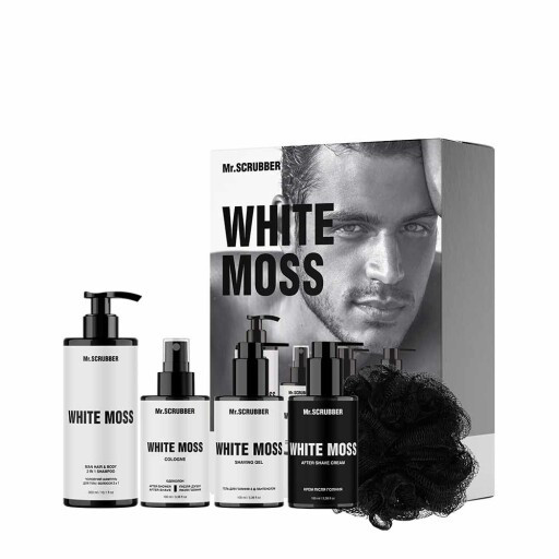 Парфумований набір косметики для чоловіків. White Moss Perfumed Men’s Essentials Set Mr.SCRUBBER, фото 1