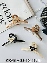 Крабі для волосся гуртом 11 см 6 шт/уп ФРАНЦУЗЬКИЙ ПЛАСТИК