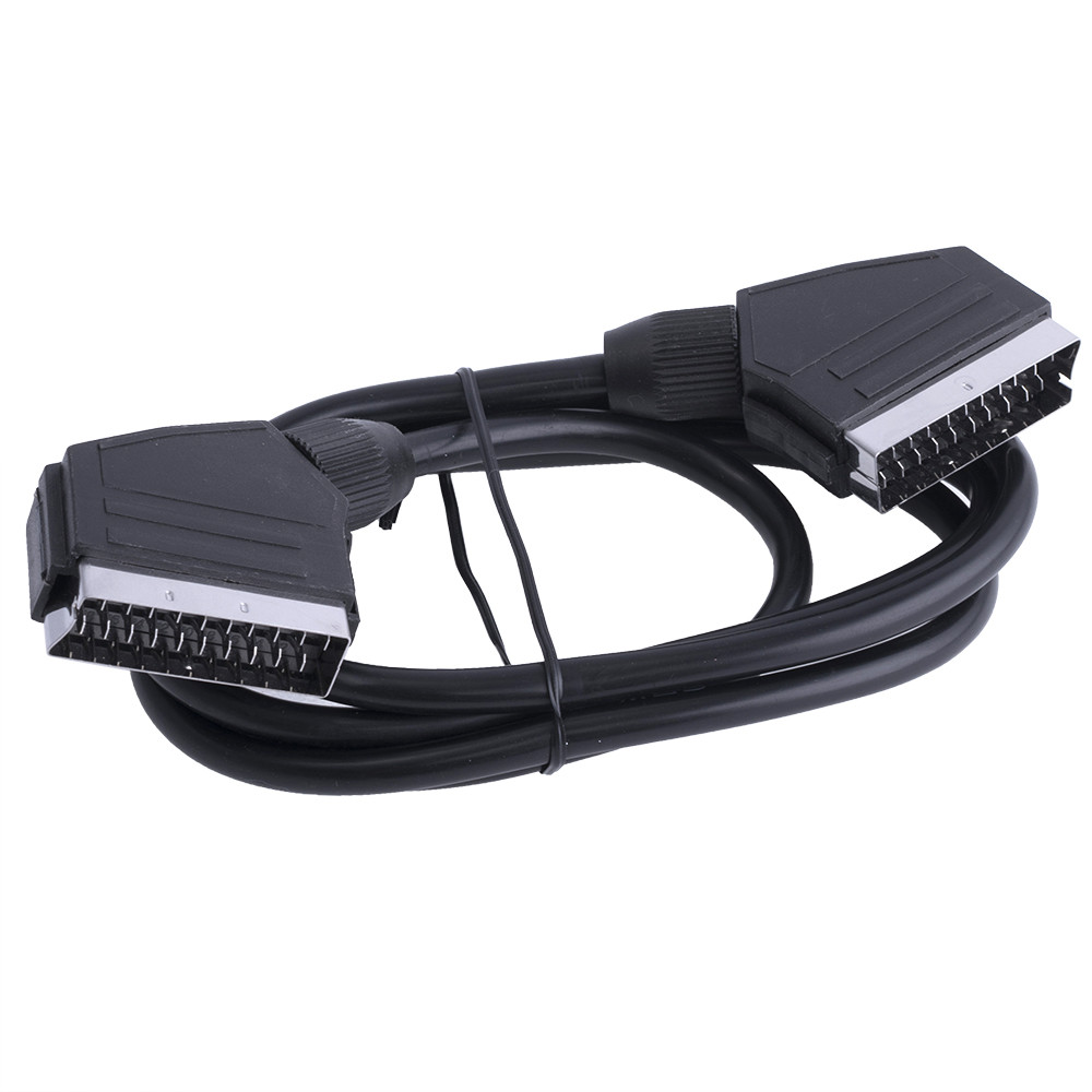 SCART-03/015 Кабель SCART, вилка з обох боків, 1,5 м; чорний Goobay