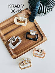 Крабі для волосся гуртом 5 см 6 шт/уп ФРАНЦУЗЬКИЙ ПЛАСТИК