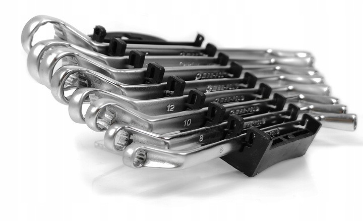 Комплект вигнутих накидних ключів 8 шт. 6-22 мм mar-pol m58115, фото 1