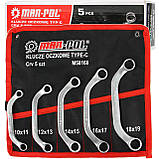 Комплект ключів для генераторів з c-подібним вигином mar-pol m58168, фото 2