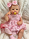 Ляльки реборн пупси для дівчаток вінілові, реборни реалістичні з нарядами та аксесуарами ручна робота дівчинка - фото 6 - id-p2549890002