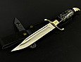 Подарунковий мисливський ніж "Фінка 2" в піхвах з натуральної шкіри ручна робота, фото 2