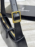 Жіноча сумка Yves Saint Laurent YSL Le 5 ↑ 7 Ів Сен Лоран чорний із довгим ременем, фото 3