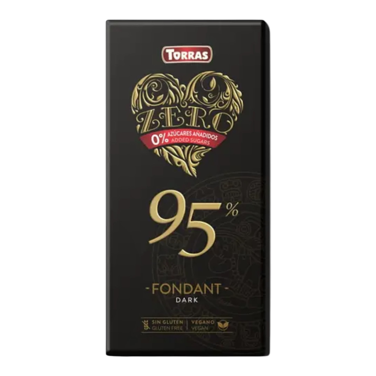 Шоколад Torras Zero 95% какао 100 g Без глютену та цукру, фото 1