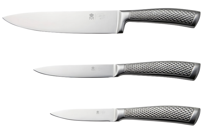 Набір ножів з 3 предметів MASTERPRO від Roland Trettl з нержавіючої сталі, фото 1
