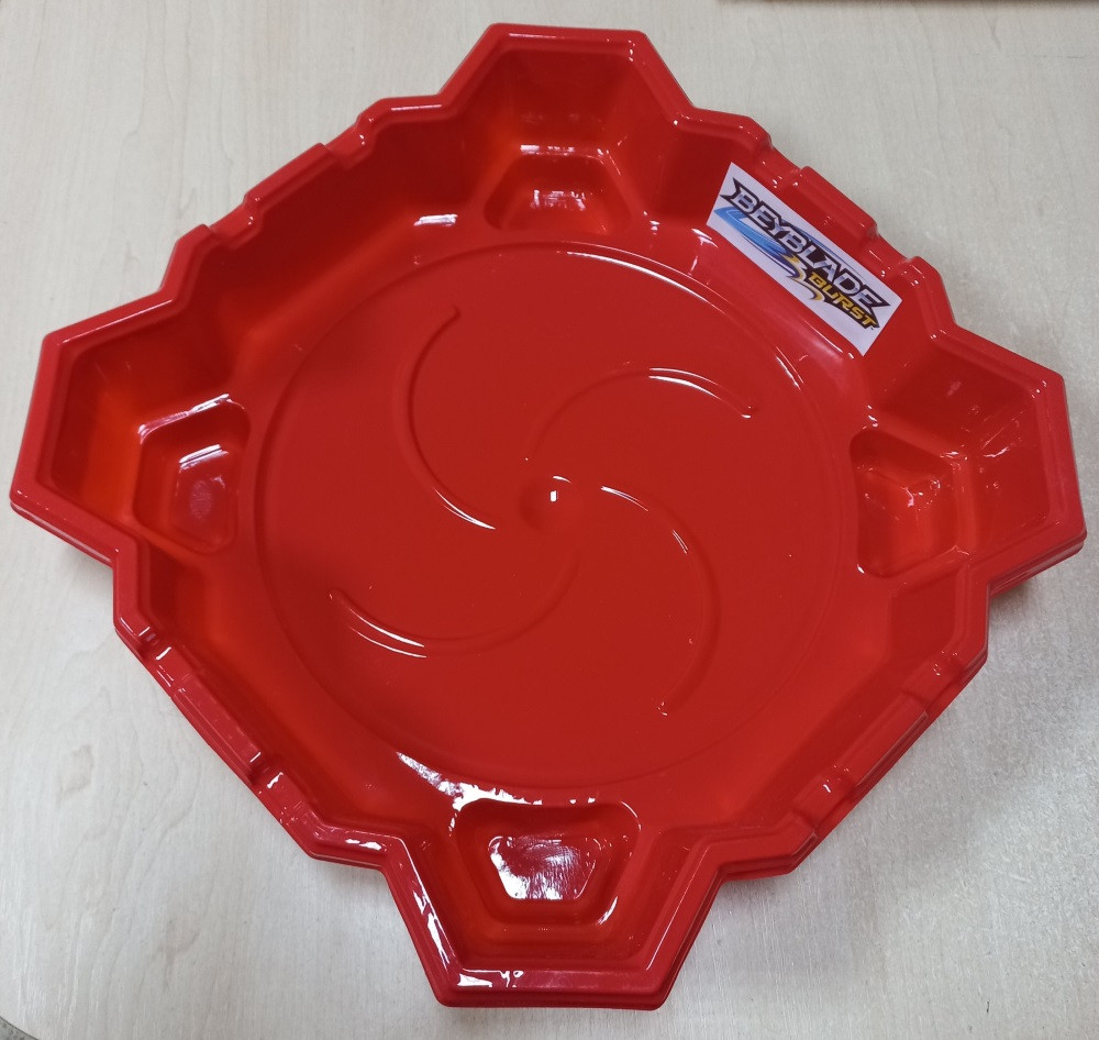 Арена з еластичного пластику Бейблейд для битв Beyblade Burst arina 35 см червона