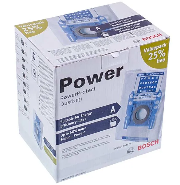 Набір мішків Type G ALL BBZ41FGALL (12шт) для пилососа Bosch 17000940