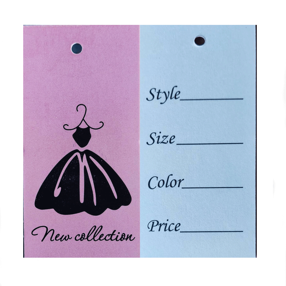 Бирка картонная (бумажная) Этикетка Ярлык для одежды 1000 шт, фото 1