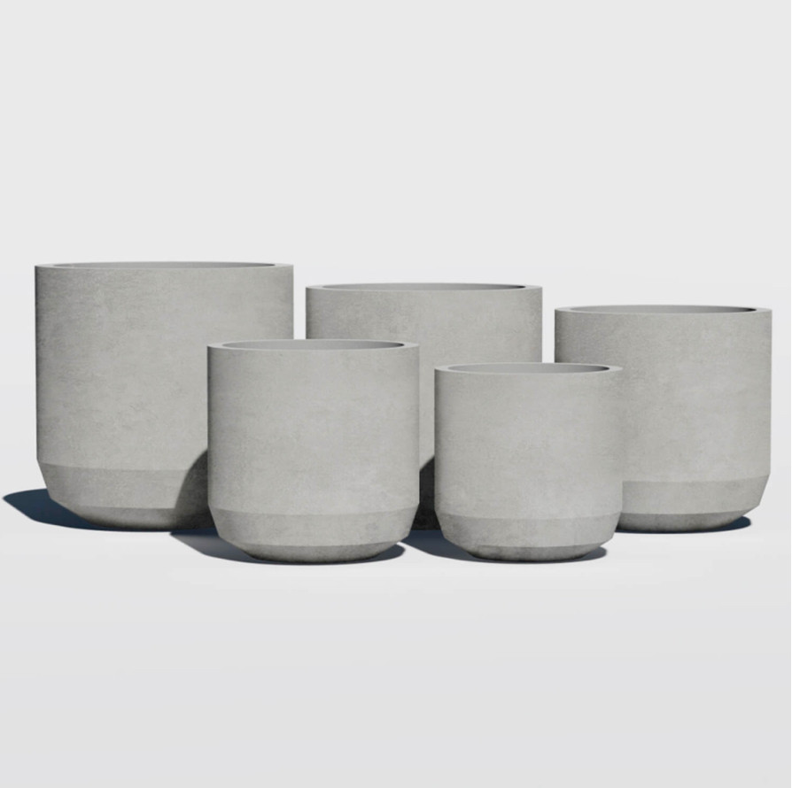 Бетонний вазон "Діаманте" кашпо для вулиці, саду, дачі та тераси, фото 1