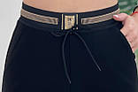 Штани жіночі великих розмірів Штани жіночі штани трикотажні спортивні чорні Туреччина 42-44, 46-48, 50-52, фото 2
