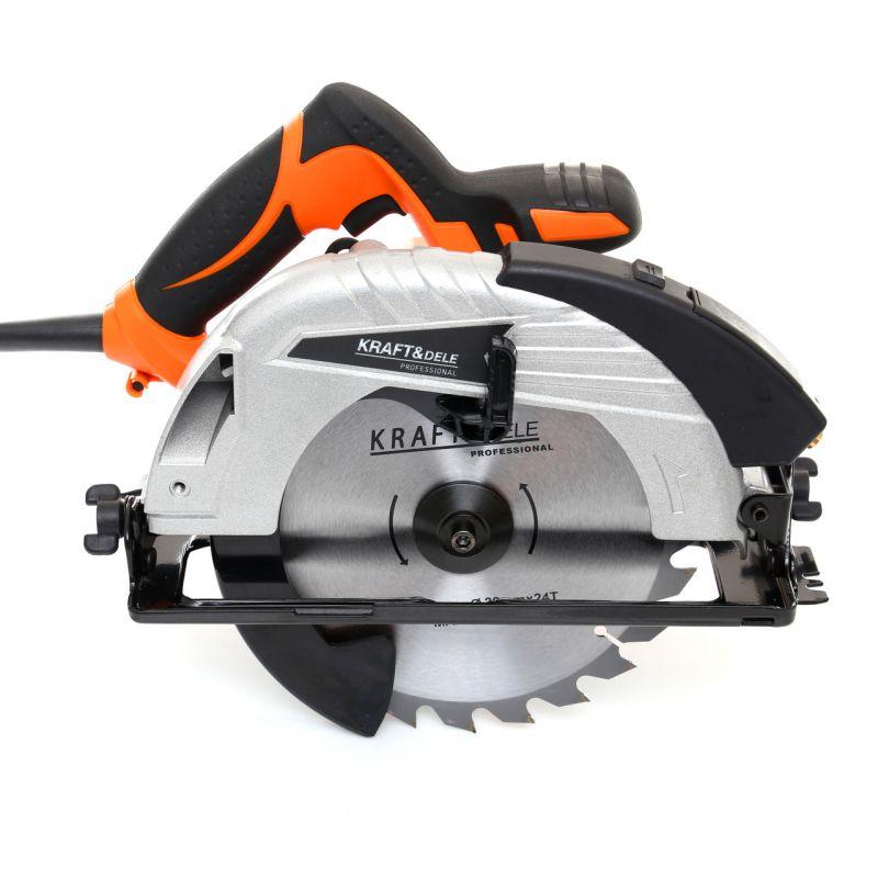 Ручна циркулярна пила Kraft Dele KD1522, 1850 Вт, лазер