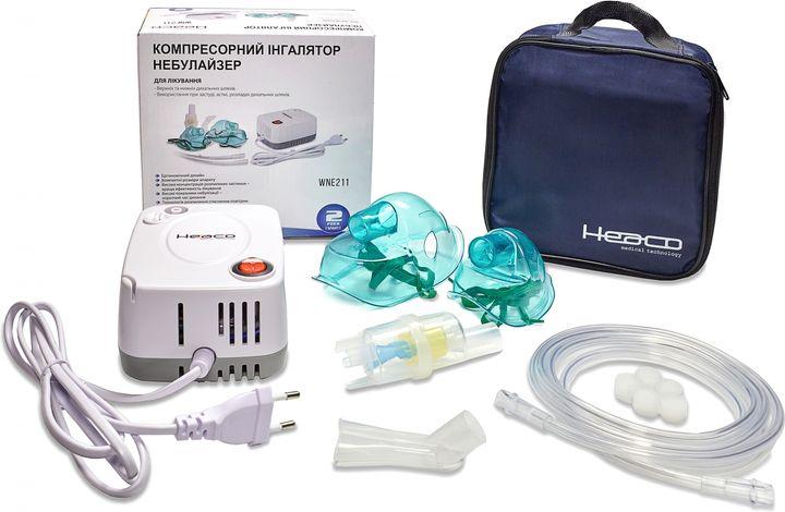 Інгалятор (небулайзер) Heaco WNE211 компресорний гарантія 2 роки