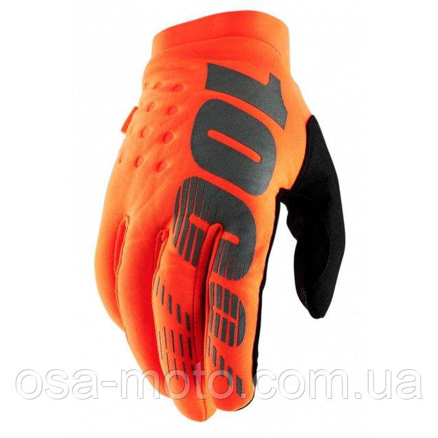 Мотоперчатки теплі Ride 100% Brisker Orange M