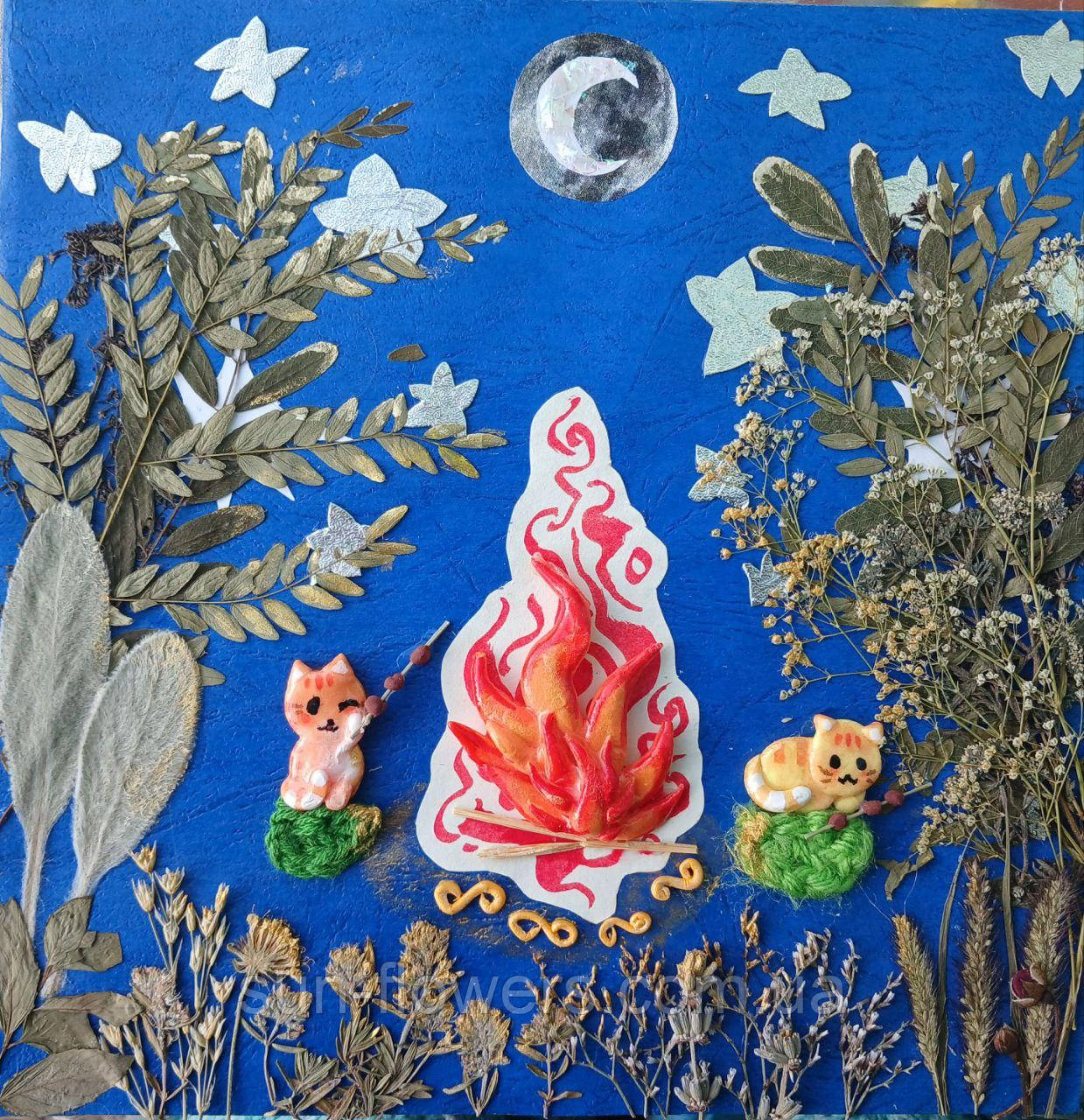 Листівка "Коти їдять шашлик", фото 1