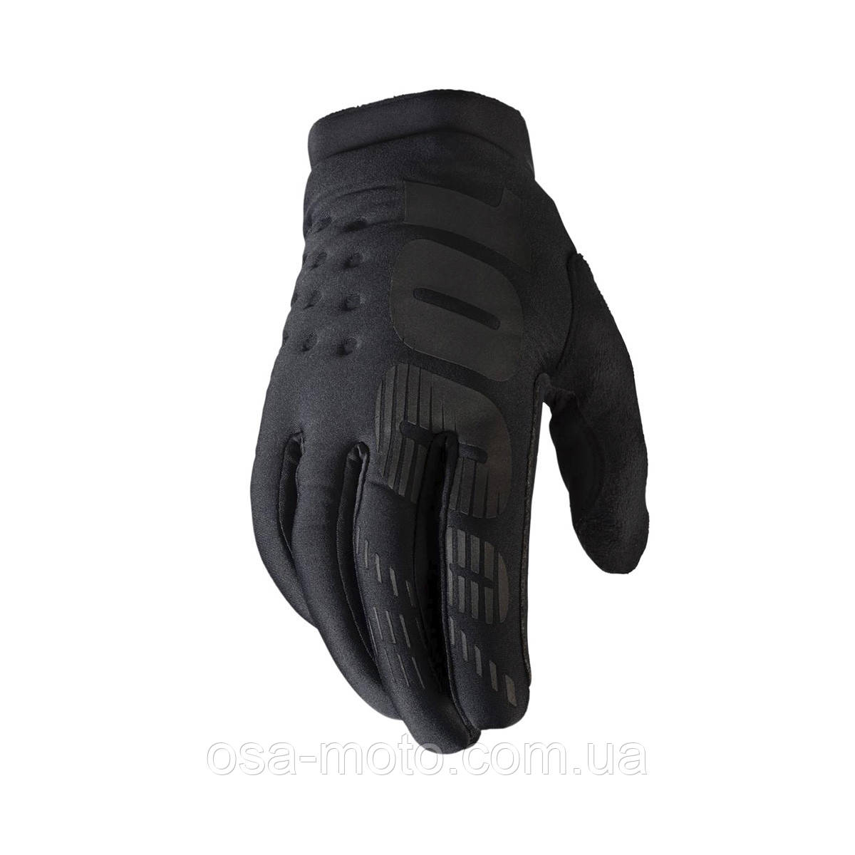 Мотоперчатки теплі Ride 100% Brisker Black, теплі XL