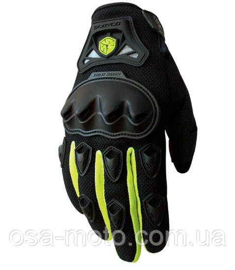 Мотоперчатки Scoyco MC29 Fluor Yellow M