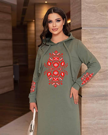 Спортивна сукня з орнаментом великого розміру Розміри: 46-48, 50-52, 54-56, 58-60, фото 2