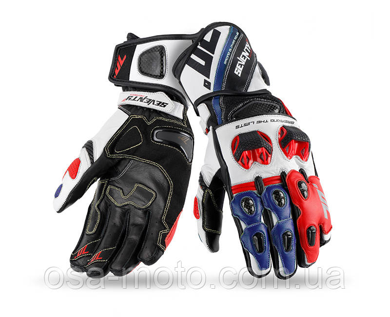 Мотоперчатки Seventy R12 Black Red Blue S