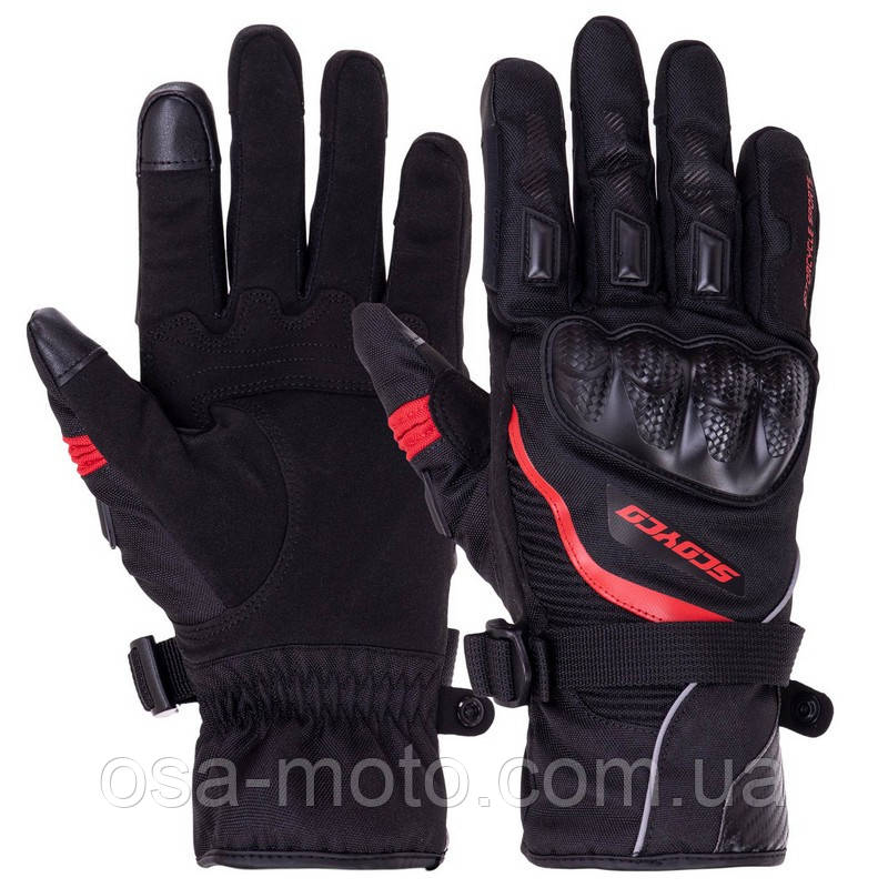 Мотоперчатки теплі Scoyco MC83 Red M