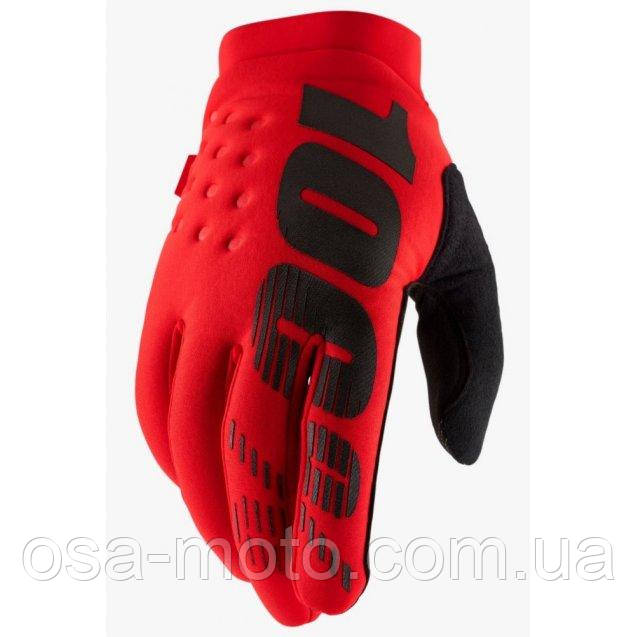Мотоперчатки теплі Ride 100% Brisker Red M