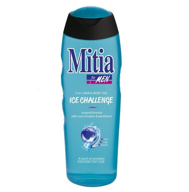 Гель для душу та шампунь для чоловіків Mitia Ice Challenge 2в1 750 мл, фото 1