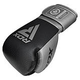 Боксерські рукавиці RDX  MARK PRO SPARRING TRI LIRA 2 SILVER-10 унцій (капа в комплекті), фото 4