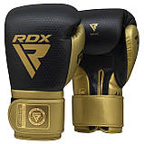 Боксерські рукавиці RDX MARK PRO SPARRING TRI LIRA 2 GOLDEN-12 унцій (капа в комплекті), фото 3