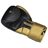 Боксерські рукавиці RDX MARK PRO SPARRING TRI LIRA 2 GOLDEN-12 унцій (капа в комплекті), фото 5